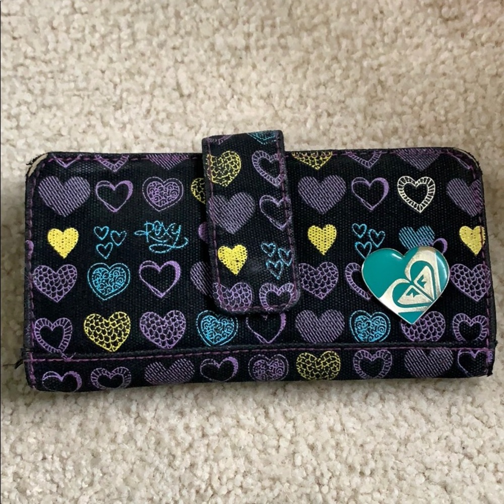 Roxy Wallet with Hearts